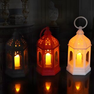                       F C Fancy Creation Festive Decoration LED Lanterns  Small Decorative Lanterns for Diwali, Christmas Home decoration  (Pack of 12)                                              