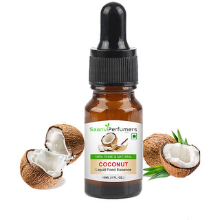 Saanvi perfumers Coconut Attar Edible Grade For Used in Cookies, Chocolates, Cakes, Confectioneries, and Others Desserts Saanvi perfumers Coconut Attar Edible Grade For Used in Cookies, Chocolates, Cakes, Confectioneries, and Others Desserts