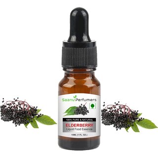 Saanvi perfumers Elderberry Attar Essence Edible Grade For Used in Pie, Dumplings, Muffins and Fritters, Jellies, Marina Saanvi perfumers Elderberry Attar Essence Edible Grade For Used in Pie, Dumplings, Muffins and Fritters, Jellies, Marina