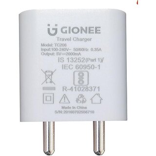 Gionee GNA98-5V2000 2 A Mobile Charger (White)_133clone. Gionee GNA98-5V2000 2 A Mobile Charger (White)_133clone.