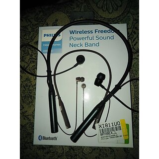 PHILIPS TAN2215 Neckband Earphones with 11 Hr Playtime, 9 mm Drivers, IPX4 Bluetooth Headset (Black, In the Ear)_328clone. PHILIPS TAN2215 Neckband Earphones with 11 Hr Playtime, 9 mm Drivers, IPX4 Bluetooth Headset (Black, In the Ear)_328clone.