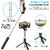 ZuZu Bluetooth Extendable Selfie Stick Cum Tripod with Light  8X Zoom Lens Camera