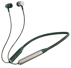 Zebronics Zeb-Lark Metallic Wireless in Ear Neckband Earphone with BT 5.0 Rapid Fast Charging (Metallic Green)489clone.