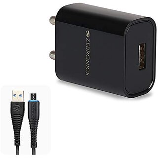 ZEBRONICS Zeb-MA5211 USB Charger Adapter with 1 Metre Micro USB Cable Fast Charge for Mobile Phone/Tablets (Black)_371clone ZEBRONICS Zeb-MA5211 USB Charger Adapter with 1 Metre Micro USB Cable Fast Charge for Mobile Phone/Tablets (Black)_371clone