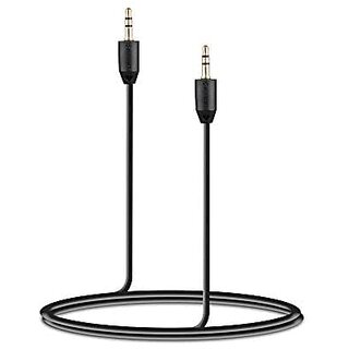 Zebronics Zeb-ASC100 Aux Cable with 3.5mm Cable(Black)_377clone. Zebronics Zeb-ASC100 Aux Cable with 3.5mm Cable(Black)_377clone.