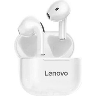                       Lenovo LP40 Bluetooth Headset (White, True Wireless)_399clone.                                              