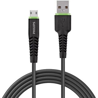 PHILIPS DLC1530U 5 A 1.2 m Rubber Micro USB Cable (Compatible with Micro USB Port, Black, One Cable)_299clone. PHILIPS DLC1530U 5 A 1.2 m Rubber Micro USB Cable (Compatible with Micro USB Port, Black, One Cable)_299clone.