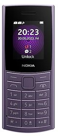 Nokia 110 4G with 4G (Dual Sim 1450 mAh Battery, 1.8 Inch Display, Purple)_609clone