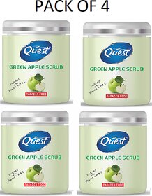 QUEST GREEN APPLE SCRUB( PACK OF 4)