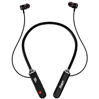                       Foxin FoxBeat 150 Wireless Bluetooth 5.0 Upto 25 Hours Working Time Digital Display Lightweight Ergonomic Neckband Voice Asistence IPX4 Sweat-Resistant Magnetic Earbuds (Shoot Black)_513clone                                              