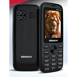                       Karbonn  kx51pro ( Dual Sim, 2.4 Inch Display, 1800 mAh Battery, Midnight Black)_681clone                                              