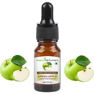                       Saanvi Perfumers Green Apple Flavour Cardamon Liquid Food Essence  (15 ml)                                              