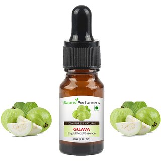 Saanvi perfumers Guava Attar Essence Edible Grade 15ml For Used in Food, Cakes, Cookies, Ice-Cream, Milkshake and Others Saanvi perfumers Guava Attar Essence Edible Grade 15ml For Used in Food, Cakes, Cookies, Ice-Cream, Milkshake and Others