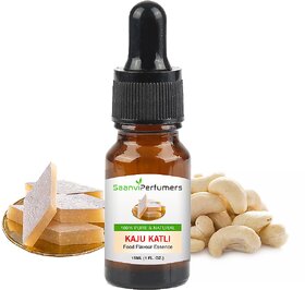 Saanvi perfumers Kaju Katli Attar Essence Edible Grade 15ml For Used in Food, Cakes, Cookies, Ice-Cream, Milkshake and O