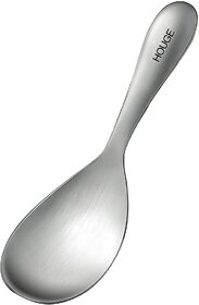 Stainless Steel Rice Paddle, Rice Spoon, Rice Scooper, Non-Stick Silicone Spatula, Silver