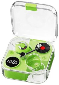 Digimate Pulse Pods 2.0 Extra Bass Pro Transparent Noise Reduction True Wireless Earbuds with Charging Case Bluetooth Version 5.1 with MIC (DG-EP08, Green)