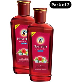 Navratna Cool Hair Oil - Pack Of 2 (90ml) Navratna Cool Hair Oil - Pack Of 2 (90ml)