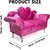 Rose Pink Velvet Sofa Jewelry Box, 9.8 Inch, Openable Heart Shape Armchair for 1/6 Scale Dolls, Living Room Furniture