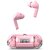 Digimate Transbud  Earbuds With Charging Case 6 Hours Play Time Bluetooth Version 5.3 With MIC (DG-EP02, Pink)