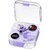 Digimate Pulse Pods 2.0 Extra Bass Pro Transparent Noise Reduction True Wireless Earbuds with Charging Case Bluetooth Version 5.1 with MIC (DG-EP08, Purple)