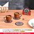 Bindian Round Reversible Wood Coaster Set (Pack of 6)