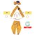 Raj Fancy Dresses Krishna Dress for Kids, Baby Krishna Dress for Janmashtami with Krishna Mukut, 3 Months-8 Years