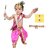 Raj Fancy Dresses Krishna Dress for Kids, Baby Krishna Dress for Janmashtami with Krishna Mukut, 3 Months-8 Years