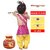 Raj Fancy Dresses Krishna Dress for Kids, Baby Krishna Dress for Janmashtami with Krishna Mukut, 3 Months-8 Years