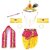 Raj Fancy Dresses Krishna Dress for Kids, Baby Krishna Dress for Janmashtami with Krishna Mukut, 3 Months-8 Years