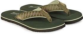 REAL WAY Women Slippers (Green , 6)