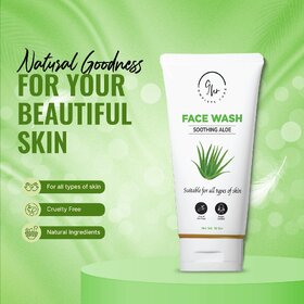 9hr Soothing Aloe Face Wash  Gentle Cleansing  Hydration  For All Skin Types  50 ml