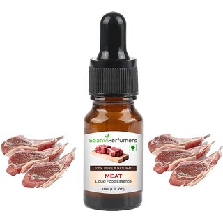                       Saanvi Perfumers Meat Flavour Essence For Kabab, Biryani, Tikkas and Bakery Product Food  Liquid Food Essence (15ml)                                              