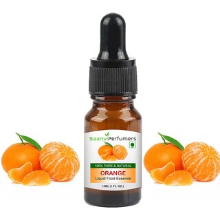                       Saanvi perfumers Orange Attar Essence Edible Grade 15ml For Used in Food, Cakes, Cookies, Ice-Cream, Milkshake and Other                                              