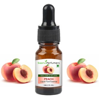 Saanvi perfumers Peach Attar Essence Edible Grade 15ml For Used in Food, Cakes, Cookies, Ice-Cream, Milkshake and Others Saanvi perfumers Peach Attar Essence Edible Grade 15ml For Used in Food, Cakes, Cookies, Ice-Cream, Milkshake and Others