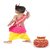 Raj Fancy Dresses Krishna Dress for Kids, Baby Krishna Dress for Janmashtami with Krishna Mukut, 3 Months-8 Years