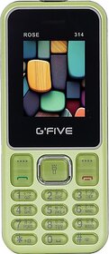 Gfive Rose 314 (Dual Sim, 4.57 Cm (1.8 Inch) Display, 1000 Mah Battery, Green)