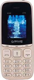 Gfive Rose 2173 (Dual Sim, 4.57 Cm (1.8 Inch) Display, 950 Mah Battery, Cosmic Gold)