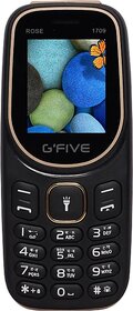 Gfive Rose 1709 (Dual Sim, 4.57 Cm (1.8 Inch) Display, 1050 Mah Battery, Black)