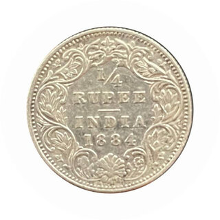                       one quater rupees 1884                                              