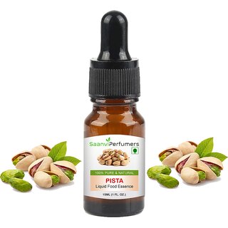                       Saanvi perfumers Pista Attar Essence Edible Grade 15ml For Used in Food, Cakes, Cookies, Ice-Cream, Milkshake and Others                                              