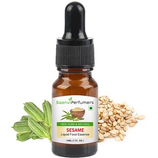                       Saanvi perfumers Sesame (Gingelly) Food Flavour Essence 15ML For Used in Food,  Bakery Products Biscuit Oils Food Essen                                              