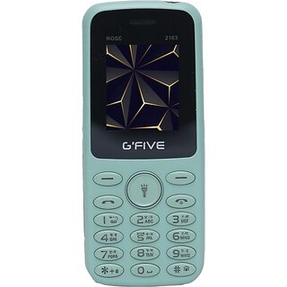                       Gfive Rose 2163 (Dual Sim, 4.57 Cm (1.8 Inch) Display, 950 Mah Battery, Light Green)                                              