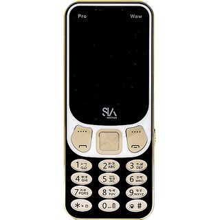                       Sia Wow (Dual Sim, 6.1 Cm (2.4 Inch) Display, 3000 Mah Battery, Black, Gold)                                              