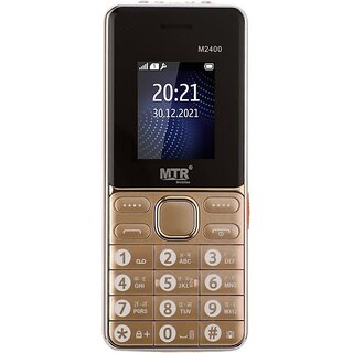 Mtr M2400 (Dual Sim, 4.5 Cm (1.77 Inch) Display, 3000 Mah Battery, Gold) Mtr M2400 (Dual Sim, 4.5 Cm (1.77 Inch) Display, 3000 Mah Battery, Gold)