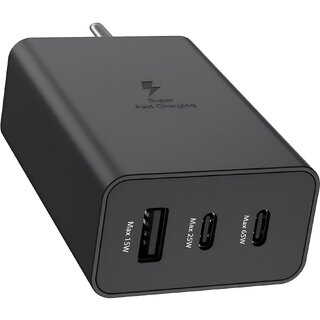 65W Tri Port Super Fast Charger True 65W Max Pd Charging Adapter Compatible with Samsung 65W Tri Port Super Fast Charger True 65W Max Pd Charging Adapter Compatible with Samsung