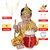 Raj Fancy Dresses Krishna Dress for Kids, Baby Krishna Dress for Janmashtami with Krishna Mukut, 3 Months-8 Years