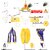 Raj Fancy Dresses Krishna Dress for Kids, Baby Krishna Dress for Janmashtami with Krishna Mukut, 3 Months-8 Years