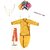 Raj Fancy Dresses Krishna Dress for Kids, Baby Krishna Dress for Janmashtami with Krishna Mukut, 3 Months-8 Years