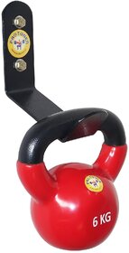 Protoner Kettlebell Storage Wall Mount, 100+lbs (45 kg) Capacity, Hang Any Size Kettlebell, Hardware Included