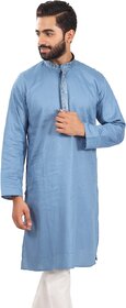 Mahadev Ethnic Traditional Men's Kurta Pyjama Set - Elegant  Comfortable Ethnic Wear (2pc Set) -Blue